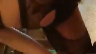 Neon Colored Hair White Girl and BBC