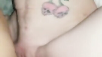 My GF Fucks a BBC missionary style   he destroys her small pussy hoe