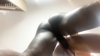 Sexy blond takes bbc from behind while hubby films from down under