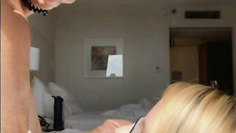 Girlfriend Meets a Black Man and Gives Him a Blow Job In Hi Rise Hotel