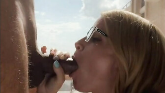 Girlfriend Meets a Black Man and Gives Him a Blow Job In Hi Rise Hotel