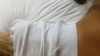 Sexy Blonde Milf Fucks a Black Man in White