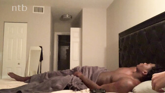 Long haired brunette takes shot of bbc cum on her ass