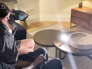 Sexy redhead gets her pussy showered with black lover's jizz