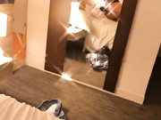 Cucks View of His Wife and Her Black Lover Fucking and Sucking