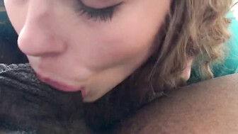 White whore eating lover BBC