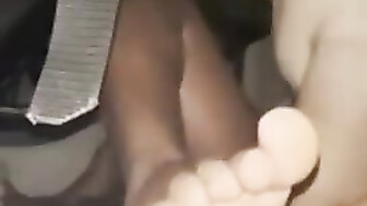 Coworker filming herself in her van fucking another coworker during break