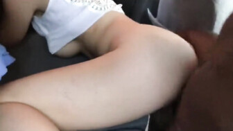 Sexy Girl Getting Fucked in Her Car by a Black Man ---Part -1