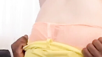 Latina tasting black dick for the first time