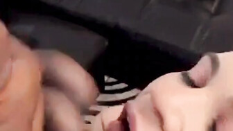 Latina tasting black dick for the first time