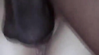 Wife Fucking a Young Black Man in Their Bed with Her Husband Filming