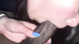 Hot married wife eating college BBC