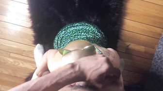 Sexy white babe milks that bbc dry and shows that dripping wet pussy