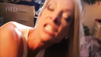 Sexy Blonde Wife Fucking Her Lovers Monster Black Cock