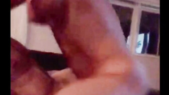 Cuckold white wife shows real passion for that big cock