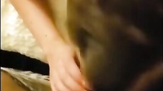 Sexy Blonde Hotwife Fucking Her Black Lover in a Their Bedroom