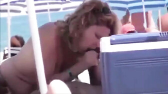 Wife Sucking Black Cock on The Beach