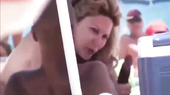 Wife Sucking Black Cock on The Beach