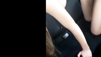 Cute wife meets her lover for car sex