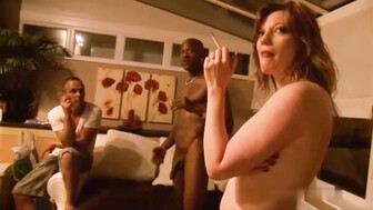 Cuckold husband watches his wife getting fucked by black bull