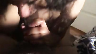 Cheating on her BF with big black dick