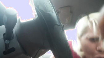 Car black cock sucking