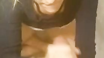 White gf Swallow BBC cum
