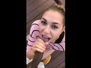 White Girls Takes Cumshot