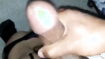 White Girl know how to worship BBC