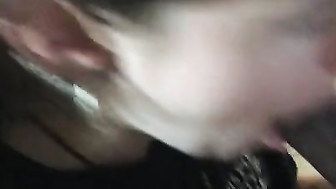 Slutty white gf sucks BBC