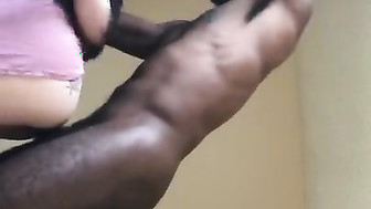 Cheating girl fucks strong black guy