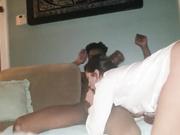 she rides a huge black cock