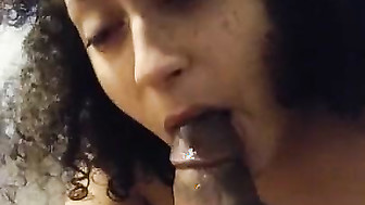 Sexy lady Twerks and Sucks on Black Dick