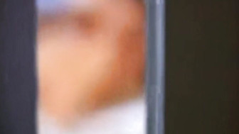 Hubby hides and watches over his wife