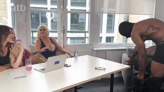 MILFs check out a black guy with a big dick