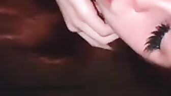 Sexy redhead slut eating BBC