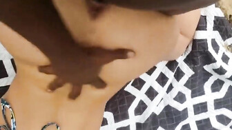 Hotwife Fucking Her Black Lover Outside in The Park