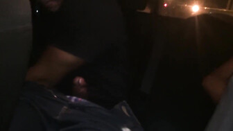 Wife Fucking a Black Man in The Backseat of the Car with Husband Filming