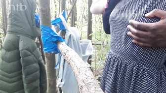 Cuck Films His Wife Fucking a Black Man Outside in The Park