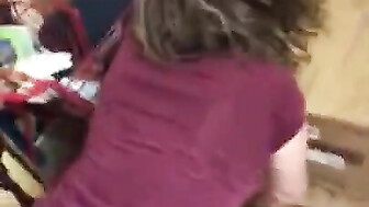 Coworkers at Family Dollar Store Stockroom Fucking