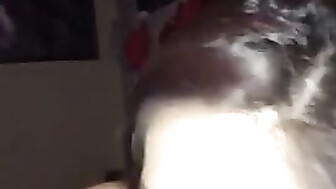 Young white whore eating BBC