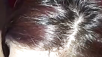 Young white whore eating BBC