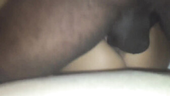 Wife Getting Her First Black Cock with Her Husband Watching and Talking to Him