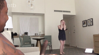Stunning Blonde in a hotel room with her BBC
