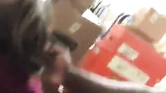 IR coworker at family dollar store stockroom