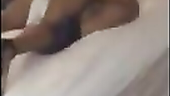 Hubby can't hold hi sperm while watching his wife was fucked by two strangers (Long V