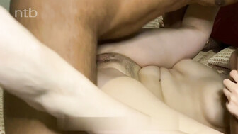 Cuckold white babe takes that bbc balls deep into her meaty pussy