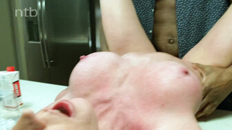Strong white milf milks that bbc and gets his creamy jizz inside
