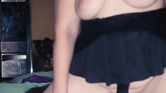 Big ass and tits white girl rides a BBC