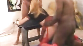 Submissive Wife Fucked by a Group of Black Bulls